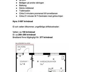 Nybyggd lägenhet i Rågsved, 9 mån