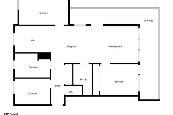 Ljus modern 4:a i Linnéstaden, Kalmar